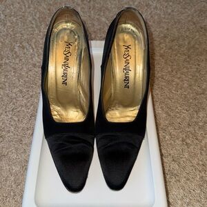 Vintage Ysl satin pumps